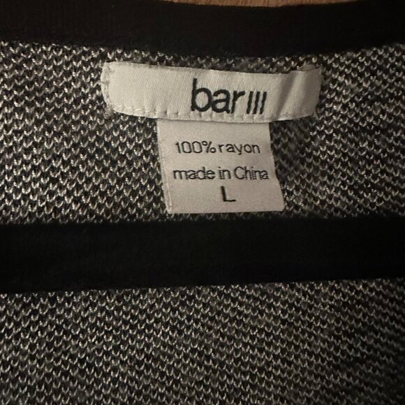 Bar III - Black and White/Gray Dress - Picture 3 of 4